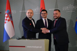 What is the Croatia-Albania-Kosovo military alliance?